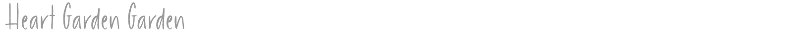 Heart Garden font preview